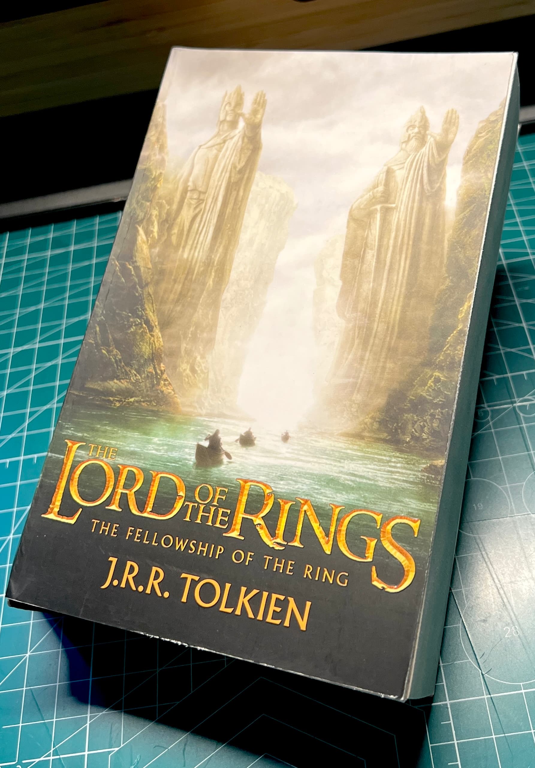 Paperback book before the rebinding process