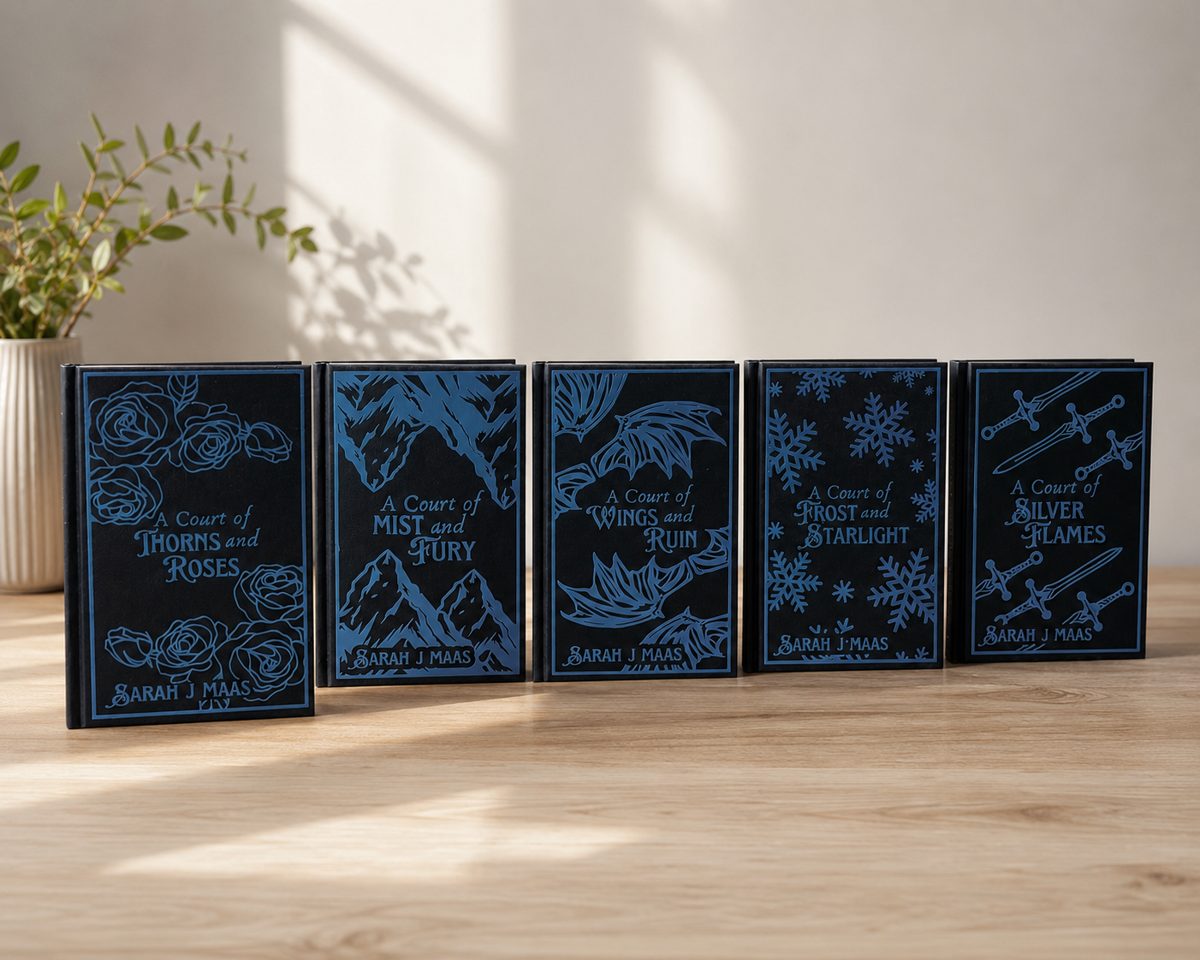 A Court of Thorns and Roses full series rebind, five volumes
